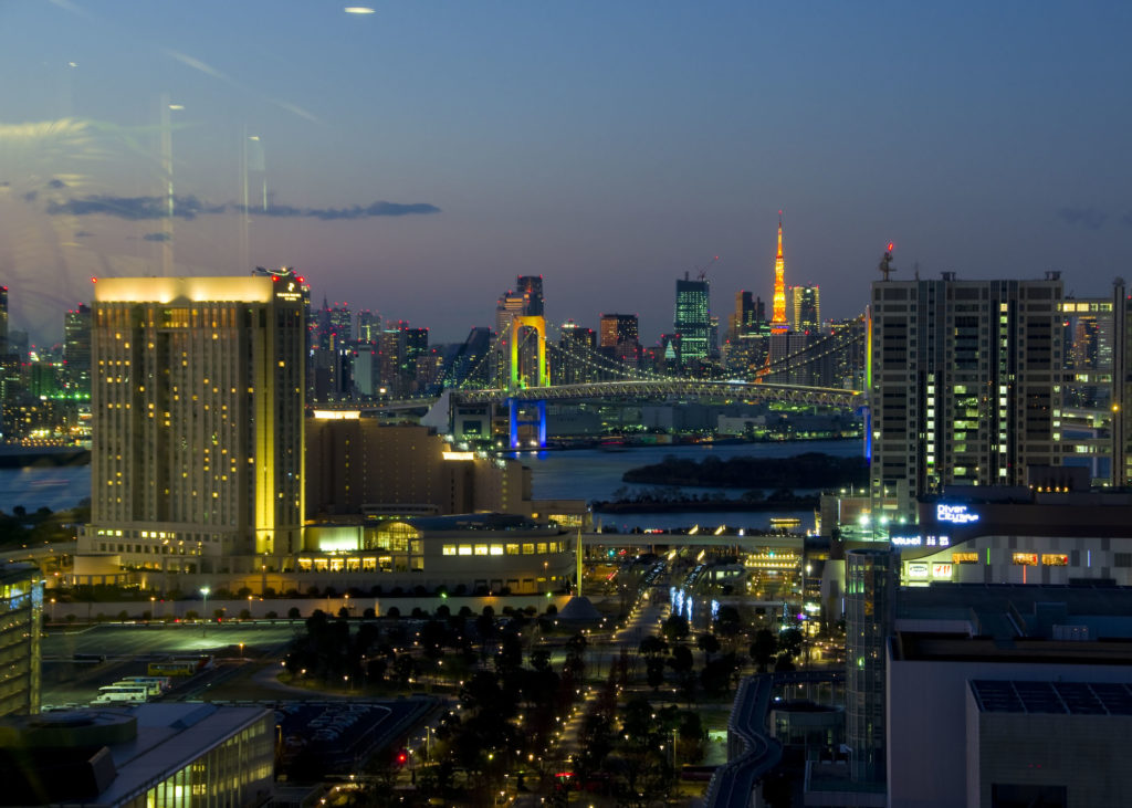 屋内からの都市夜景撮影における写り込み(忍者レフ未使用時)